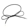 Cadena de cintura ajustada versión coreana de cinturón delgado correa decorativa simple con lazo para atar al vestido cuerda de cintura para mujer una generación de cabello