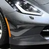 Adequado para 14-15 Chevrolet Corvette C7 fibra de carbono real faca de vento da barra frontal decoração de modificação externa do carro