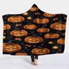Manta con Capa de Franela con Capucha Exclusiva Transfronteriza Manta Sombrero Mágico Manta para Siesta Manta Perezosa Serie de Halloween
