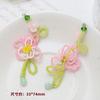 Pendientes colgantes de flores tejidas con cuentas de vidrio, joyería hecha a mano, pulseras, pendientes y accesorios.