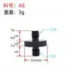 Adaptador de Tornillo para Cámara de 3/8 a 1/4 Soporte de Trípode Cabezal Soporte para Transmisión en Vivo Accesorios de Conversión para Soporte de Micrófono