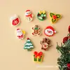 Adornos Navideños de Dibujos Animados Accesorios Pegamento de Crema Resina DIY Funda para Teléfono Móvil Accesorios para Zapatos con Agujero Materiales para Pasadores Venta al por Mayor