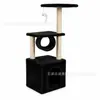Estrutura de escalada para gatos da fábrica de origem, plataforma de salto pequena de quatro andares para gatos domésticos, brinquedo arranhador para gatos, árvore de gato de veludo, estoque amplo disponível