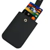 Venta Caliente Europea Dax Apilado Extraíble Ecológico Cuero Granulado Rfid Antirrobo Cepillo Ranura Múltiple para Tarjetas Cartera Personalizado
