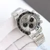 Reloj Mecánico Totalmente Automático Laojia Daytona con Tres Subesferas, Seis Manecillas, Luminoso, Resistente al Agua, Correa de Acero, Reloj de Hombre de Alta Calidad AAA