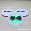 Banquete alegría LED cuadrado Luminoso Vaso pegatinas resaltan impermeables pegatinas para botella de vino forma personalizada almohadilla luminosa para botella