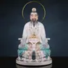 Estátua dos Três Puros da Divindade Suprema Taoísta, Estátua de Resina dos Três Puros Taoístas, Divindade Ancestral Taoísta, Mestre Celestial Primordial, Estátua do Mestre Celestial Lingbao