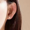 Pinzas para Orejas Sin Perforación para Mujer, Perla de Agua Dulce Natural Indoloras, Plata de Ley S925, Pinzas para Cartílago de la Oreja, Perfectamente Redondas, Brillo Fuerte, 6-7 mm