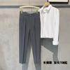 Primavera Pingente Casual Calças Masculinas Reta Cropped Calças Masculinas Retas Masculinas Não Ferro Moda Homens Calças Pequenas Soltas Masculinas