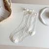 Medias de Cristal para Mujer en Verano, Delgadas, Transparentes y con Lazo Dulce, Calcetines Lindos de Lunares Estilo Girl Japonés
