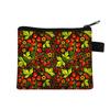 Nueva cartera estilo coreano corta impresión digital monedero planta hoja verde Mini tarjetero soporte entrega individual