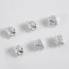 Cuentas Texturizadas con Formas Irregulares, Chapado en Cobre Oro de 18 Quilates, Cuentas Sueltas tipo Plata, Joyería para Pulseras DIY, Accesorios Hechos a Mano
