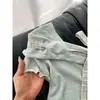 ChenlingPrecio Real Original Algodón Arrugado Doble Cara Verde Menta Camiseta de Manga Corta Verano Diseño de Top Hombros Descubiertos
