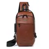 Atacado Transfronteiriço Nova Bolsa de Peito para Deslocamento Diário e Viagens de Negócios, Bolsa de Ombro Masculina Elegante e Versátil