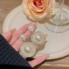Pendientes Exquisitos de Plata S925 con Aguja de Plata, Circonita y Perla, Estilo Nicho Versátil y Sencillo, Pendientes de Lujo Ligero de Alta Gama para Mujer
