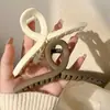 Novo Presilha de Cabelo Cruzada Simples Grande 13CM Fosca de Alta Qualidade Sabor Cremoso Prendedor de Tubarão para Cabelo Acessório de Cabeça