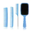 Em estoque atacado conjunto de escova de cabelo com almofada de ar estilo cabeleireiro escova grande curva escova de dentes largos para homens pegador de cauda pontiaguda escova de cabelo