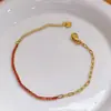 Pulsera de Cadena de Empalme de Medio Diamante de Alto Gama Más Vendida en Europa y América Diseño de Nicho Pulsera de Acero Inoxidable Nuevo Producto de Verano