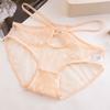 Ropa interior de mujer de estilo japonés Verano Delgada Encaje Transparente Calzones Estilo Coreano Moño Bragas Entrepierna de Algodón Puro