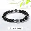 Jingdong Joias 3A Ágata Negra Natural Olho de Tigre Amarelo Contas de Diamante Pulseira Moda Transfronteiriça Europeia e Americana Pulseira Masculina e Feminina Atacado