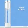 Botellas Dosificadoras al Vacío para Viaje, Set Portátil de Cosméticos, Loción y Emulsión de Agua con Botellas de Presión y Marcas de Medición, Adecuadas para Uso en Aviones
