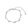 Pulseira Onda de Strass Estilo Europeu e Americano para Mulheres, Simples, Fashion, Versátil, Luxo Leve, Não Desbota
