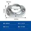 10 peças Conector Fivela de Fixação para Tubo Quadrado Base de Fixação para Poste Acessórios para Guarda-corpo Sem Solda Base de Ferro Galvanizado