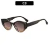 Gafas de Sol Retro Europeas y Americanas Estilo Callejero Ojo de Gato Hip-Hop Personalidad Moda Y2K Chica Caliente Protección Solar para Exteriores Gafas de Sol Transfronterizas