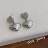 Aretes de Corazón Chapados en Oro Real de 18K con Circonitas Micro-Pavimentadas para Mujer, Joyería de Oreja Versátil y Exquisita de Estrella de Moda y Gama Alta