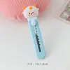 Cuchillo de utilidad de dibujos animados lindo, herramienta mini portátil afilada para abrir paquetes, cortador de papel de colores para estudiantes