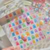 Tomoni Pegatinas para Uñas de Gel Popular para Uñas DIY de Dibujos Animados Verano Paleta de Dulces Accesorios para Uñas Material de Pegatina