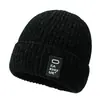 Nuevos estilos de otoño e invierno: Gorros tejidos cálidos para hombre con forro de polar, gorros de moda que cubren las orejas para hombres jóvenes, adecuados para actividades al aire libre y deportes