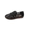2026 Zapatos Planos Casuales de Malla para Mujer, Estilo Étnico Retro de Verano, Mocasines Calados, Slip-On