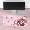 Alfombrilla de ratón linda de dibujos animados, alfombrilla extragrande de cuero PU resistente a las manchas, alfombrilla para escritorio de computadora de niña, alfombrilla impermeable para escribir para imprimir