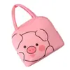 Bolsa de hielo portátil con aislamiento térmico para almuerzo, bolsa de comida portátil de dibujos animados, bolsa linda para lonchera de mascota, bolsa para mantener la frescura, tela Oxford engrosada
