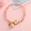 Nova Pulseira de Pedra Natural de Estilo Pulseira de Cristal de Morango Granada Cristal Rosa Feminina Estilo Coreano Original Simples Pulseira para Namorada
