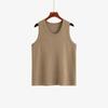 Top Interior de Punto sin Mangas con Cuello en U para Mujer Tallas Grandes, Chaleco Versátil Estilo Otoño 2026 para Mujeres Tallas Grandes 23167