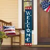 Nuevo producto transfronterizo: Letrero vertical de bienvenida de madera para porche y patio de granja de temporada Decoración navideña letrero de pie