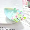 Accesorios de resina de dibujos animados flores románticas barco DIY accesorios para el cabello agujero para colgar zapatos caja de joyería funda de teléfono llavero
