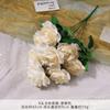 Ramo Falso de Capuchino de 9 Cabezas Simulado Arreglo de Flores Artificiales de Seda Flor de Plástico Decoración de Boda Decoración de Sala de Estar