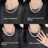 Collar Shijia de Perlas con Cierre Magnético para Mujer 2025 Nueva Cadena para Clavícula Estilo de Lujo Ligero de Nicho Accesorio para Sudadera