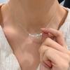 Collar pequeño de estilo coreano para hombre y mujer, con borlas de fritillaria, diseño elegante y combinable con todo, cadena de clavícula (2023)