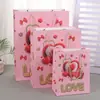Bolsas de Empaque con Lema Estampado en Dorado, Bolsas de Regalo para el Día de San Valentín, Bolsas de Regalo para Fiestas, Bolsas de Tote para Cumpleaños, Bolsas de Regalo