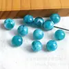 Contas Acrílicas Redondas Bicolores Degradê de 8-14mm com Furos Retos, Contas Soltas para DIY Artesanal de Miçangas, Corrente de Celular, Acessórios para Pulseiras