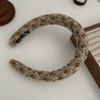 É um tweed de alta qualidade ~ Estilo coreano outono e inverno top alto Caveira headband para cabelo feminino grampo de cabelo pequeno headband de fragrância acessórios de cabelo adorno de cabeça