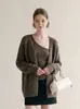 Estilo preguiçoso gola oblíqua manga morcego solta estilo casual suéter de malha de lã top versátil feminino