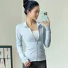 Conjunto de Yoga para Mujer Manga Larga 2026 Nuevo Estilo Chaqueta Deportiva con Cremallera para Fitness Pantalones Tiburón para Correr Pilates Entrenamiento