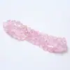 Cristal de Vidro Flor Rosa Colorida Contas com Furo Reto Pulseira Colar Artesanal DIY Joias Contas Soltas Acessórios Venda por Atacado