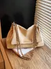 Bolso Retro de Hombro Único de Moda para Comercio Exterior, Sensación de Alta Gama, Bolso de Cadena de Terciopelo para Axila, Bolso Versátil Casual Literario para el Trabajo y el Viaje