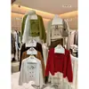 COLECCIÓN OFICIAL de otoño: Conjunto de dos piezas de estilo francés, suave y elegante para mujer, con un top tipo tubo de doble botonadura y un cárdigan, estilo 80860